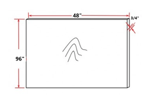 SDW-PNL4896-1/2,Slim Dove White
