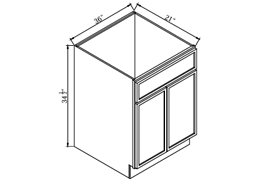 SWO-VSB36,Slim White Oak