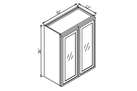 SWO-W3336GD,Slim White Oak